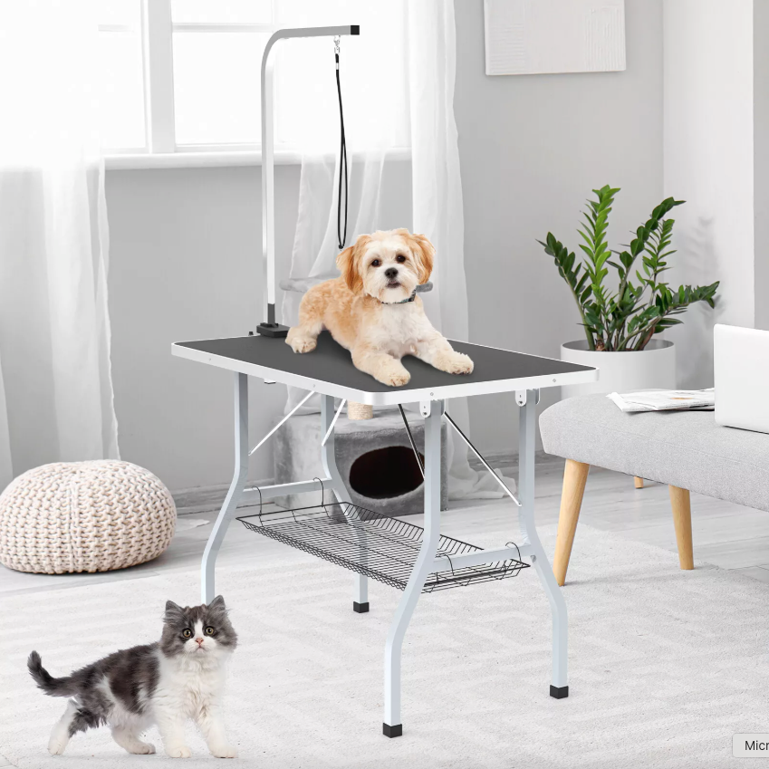 Advanced Foldable Adjustable Pet Grooming Table for