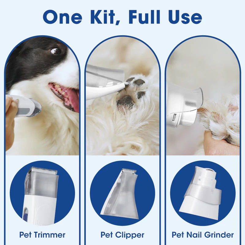 Paws & Purrz Advanced HairHero 7-in-1 Grooming Vacuum Blue