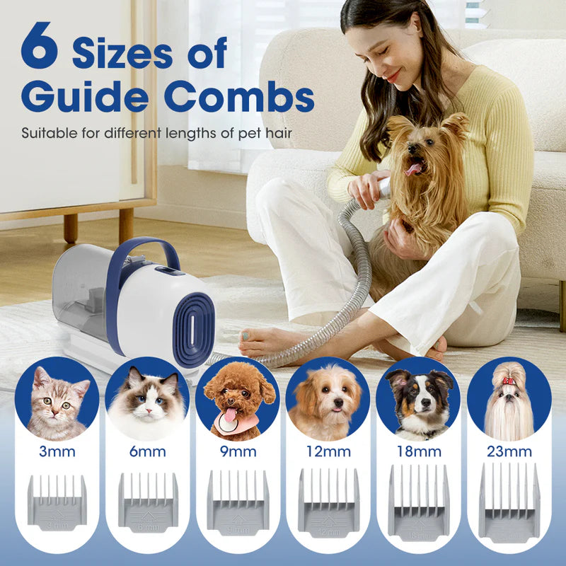 Paws & Purrz Advanced HairHero 7-in-1 Grooming Vacuum Blue