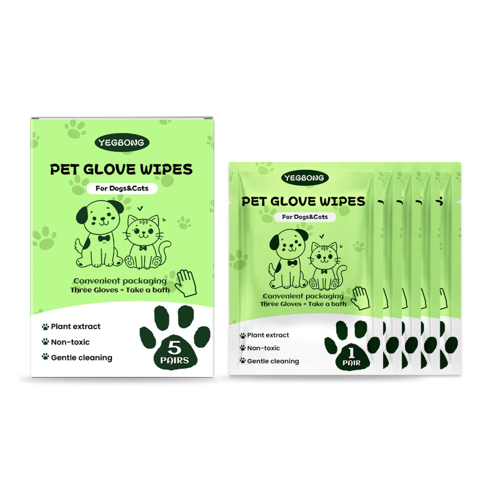 Paws & Purrz Grooming Glove Wipes