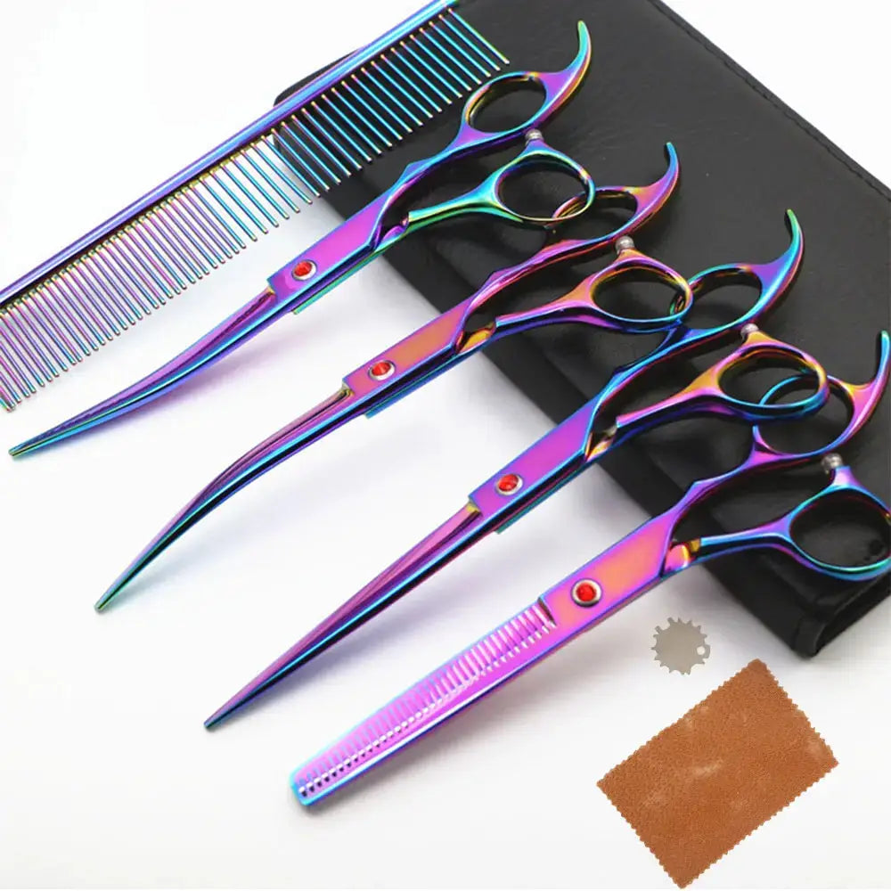 7" Professional Pet Grooming Shears Paws and Purrz