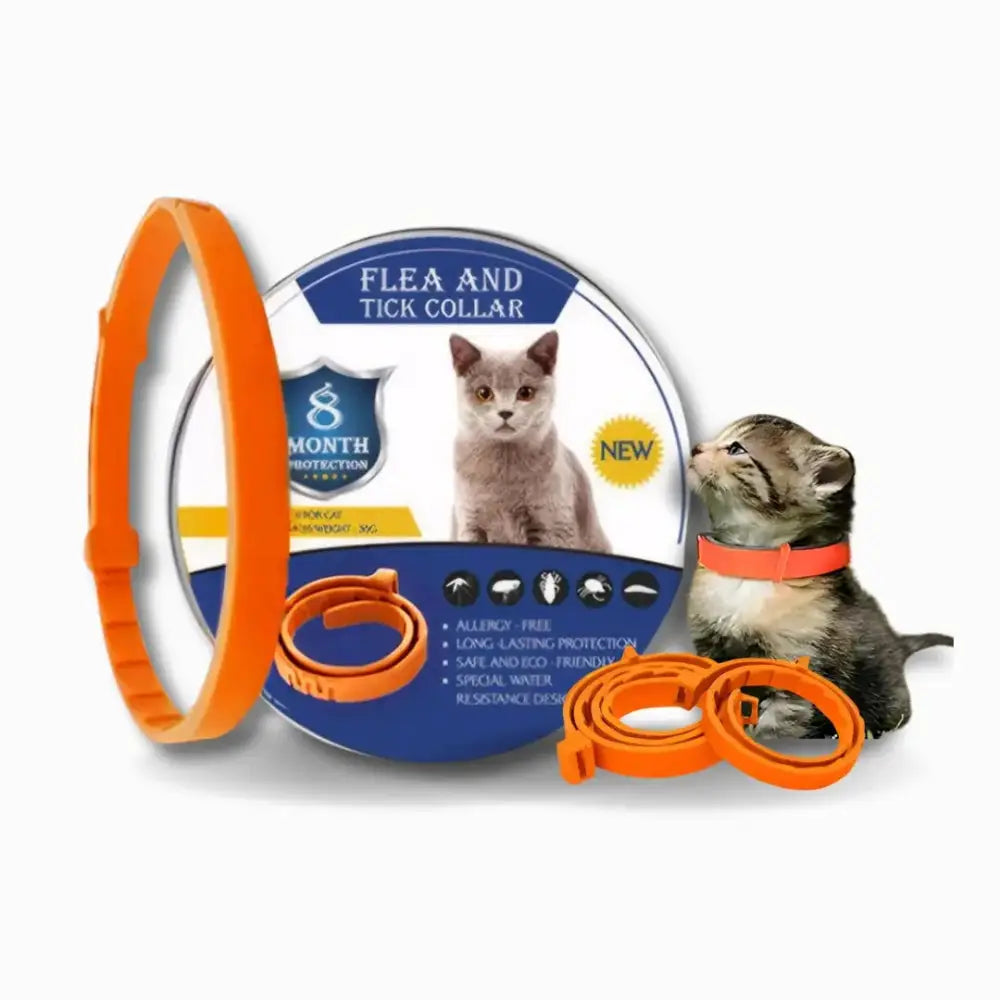 8-Month Flea & Tick Free Collar Paws and Purrz