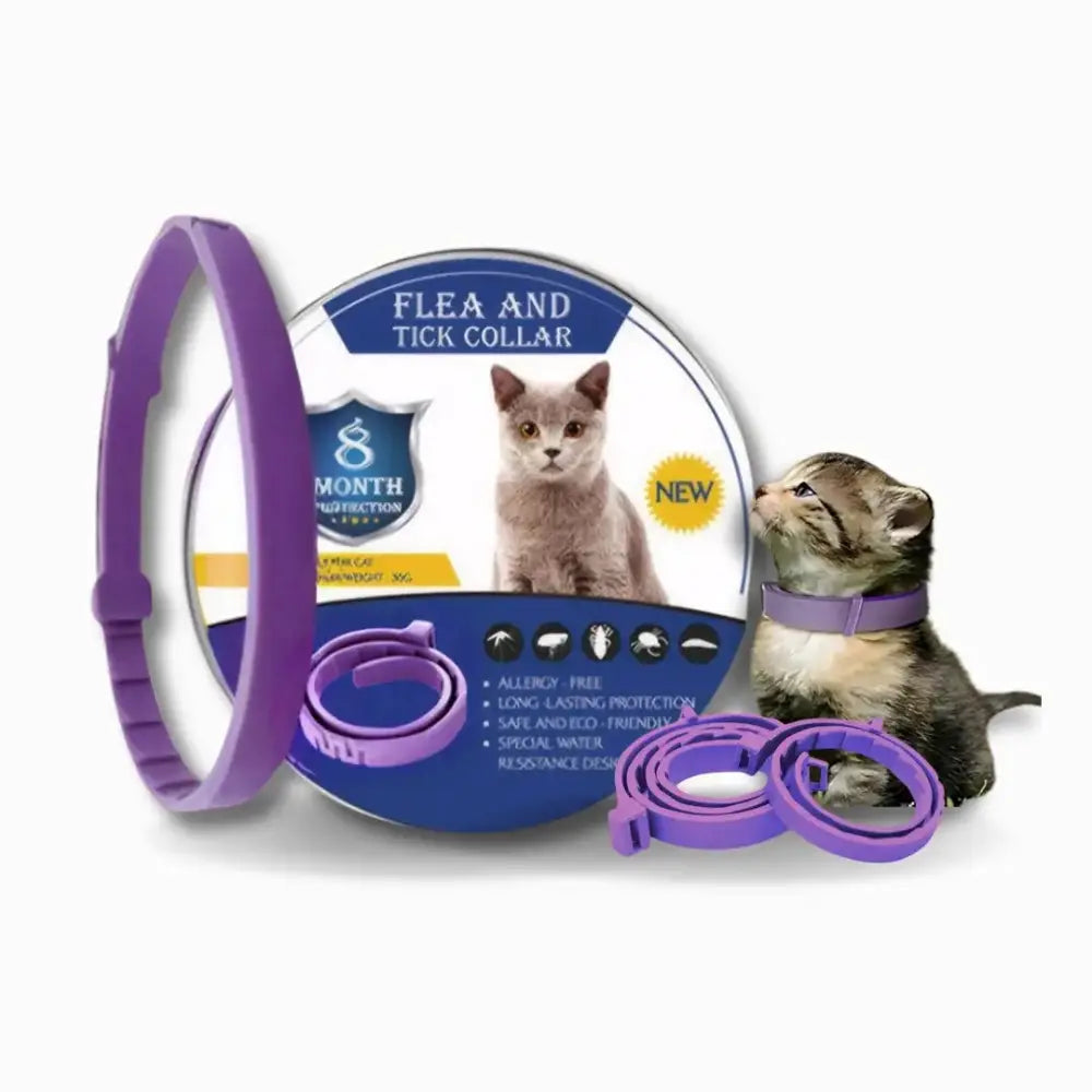 8-Month Flea & Tick Free Collar Paws and Purrz