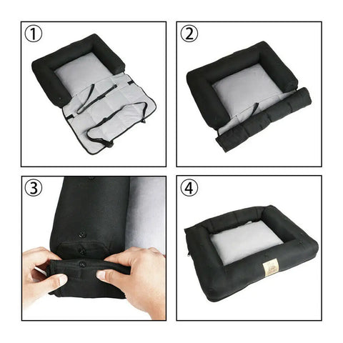 Pet Car Booster Seat Bed - Safety Carrier
