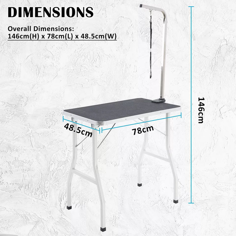 Advanced Foldable & Adjustable Pet Grooming Table for Professionals