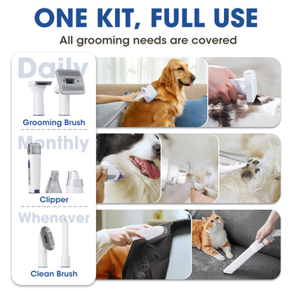 Paws & Purrz Advanced HairHero 7-in-1 Grooming Vacuum Blue