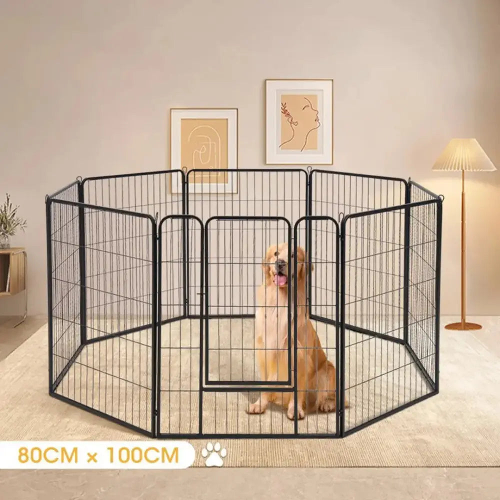 Dog 8 Panel Playpen Paws and Purrz