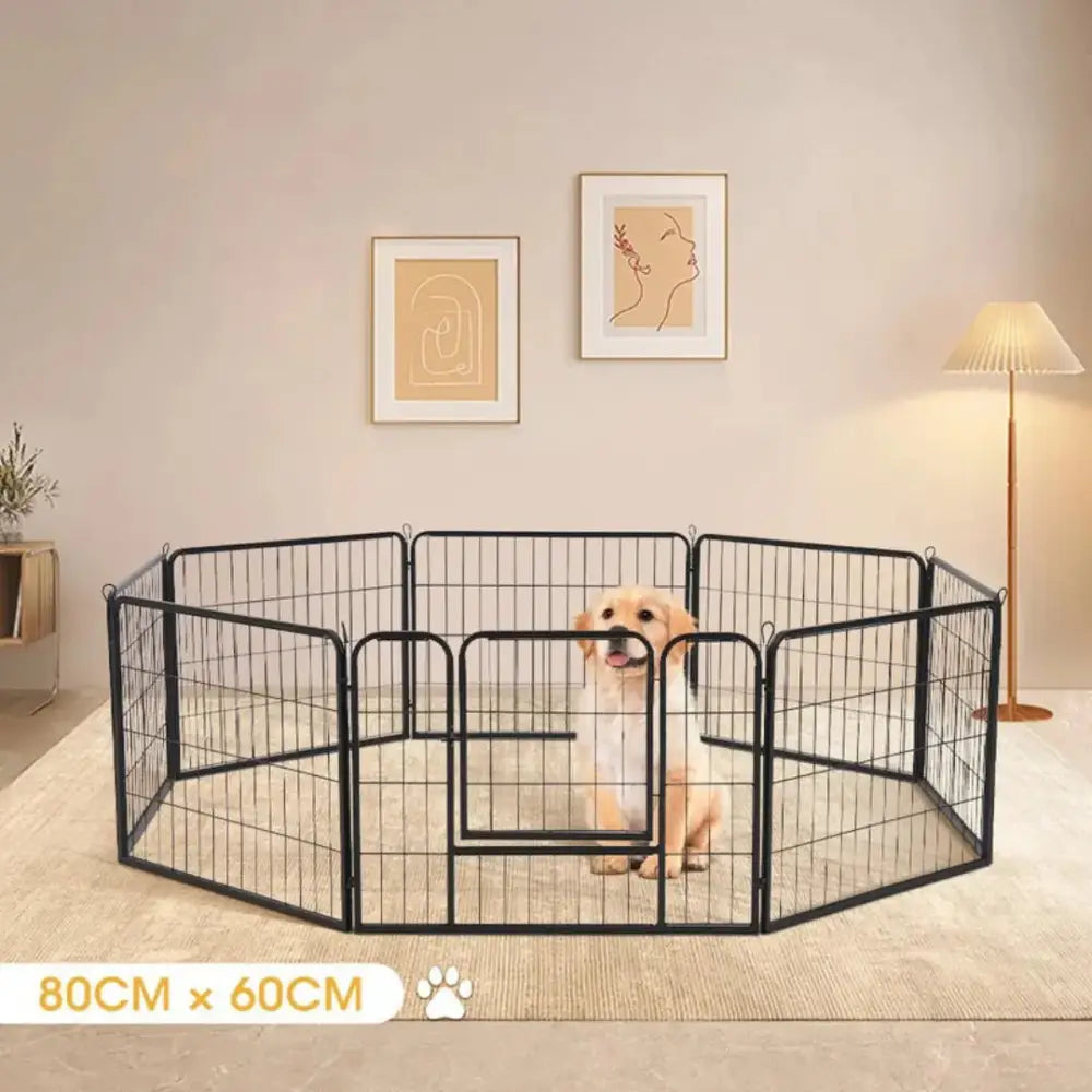 Dog 8 Panel Playpen Paws and Purrz