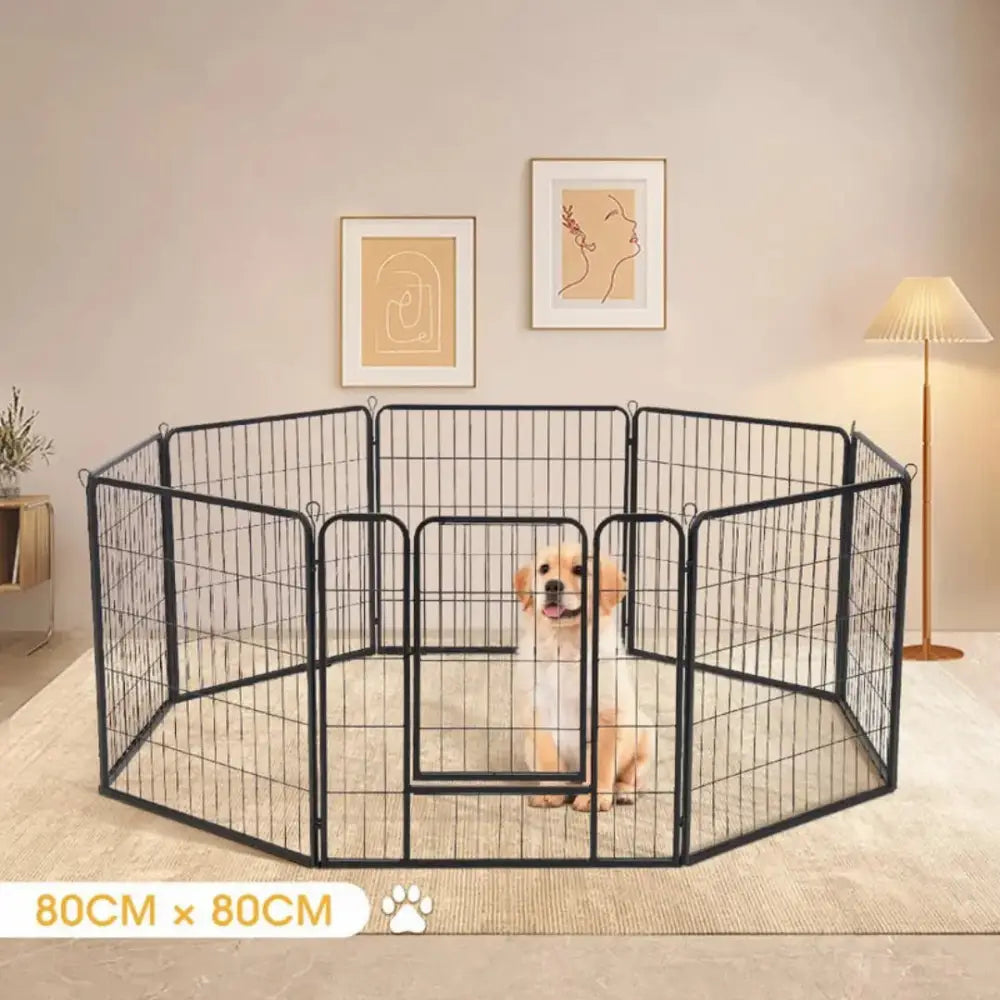 Dog 8 Panel Playpen Paws and Purrz