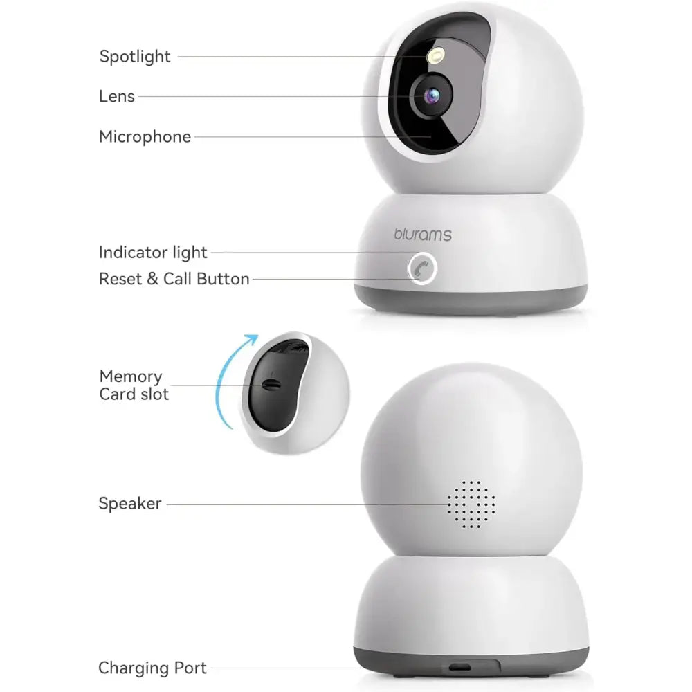 Paws & Purrz 2K Smart Pet Camera Paws and Purrz