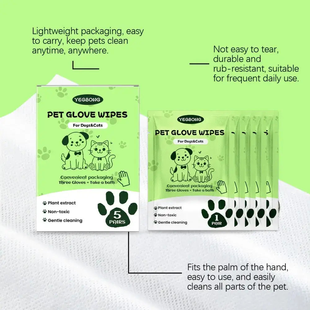 Paws & Purrz Grooming Glove Wipes Paws and Purrz