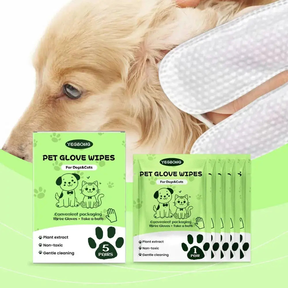 Paws & Purrz Grooming Glove Wipes Paws and Purrz