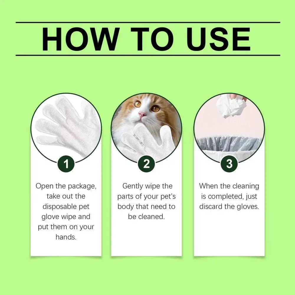 Paws & Purrz Grooming Glove Wipes Paws and Purrz