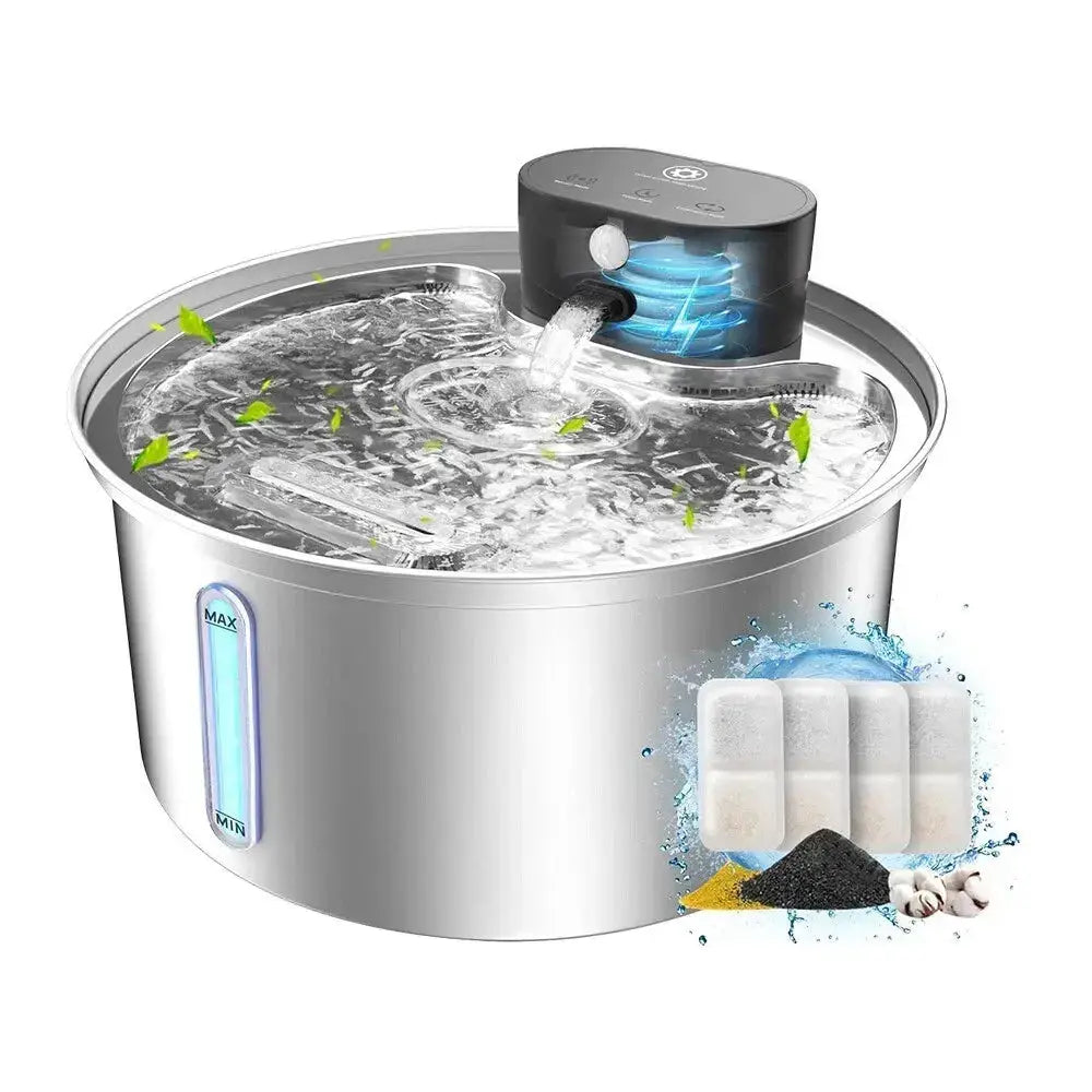 Paws & Purrz HydroFlow LED Automatic Pet Water Fountain Paws and Purrz