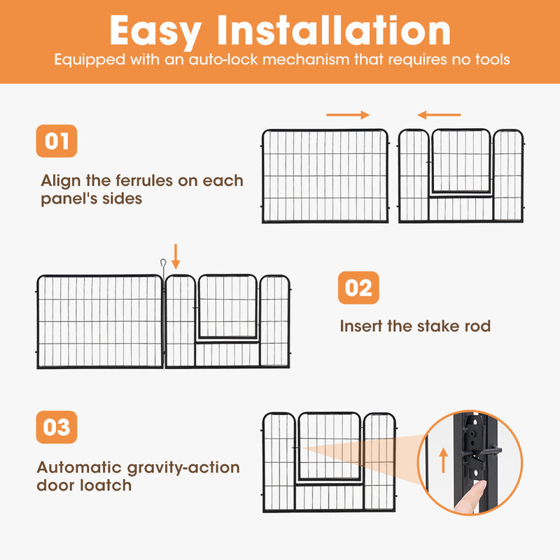 Dog 8 Panel Playpen