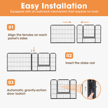 Dog 8 Panel Playpen