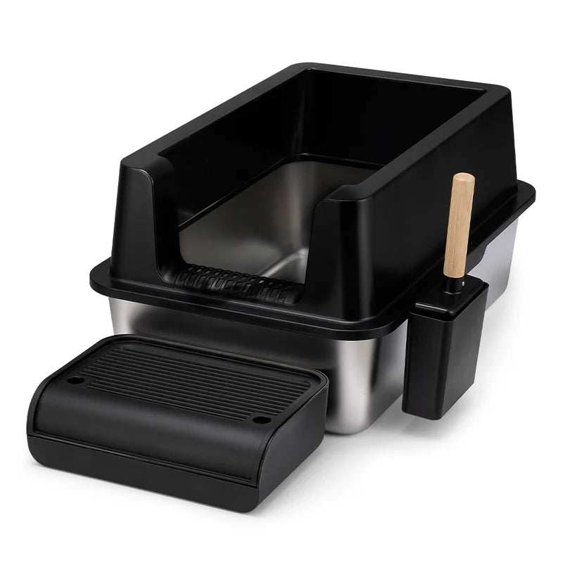 Paws & Purrz Ultimate Stainless Steel XXL Cat Litter Box