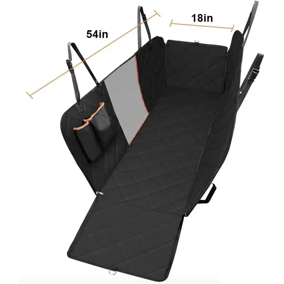Pets Waterproof Car Seat Protector + 2 FREE Pet Seat Belt - Paws and Purrz