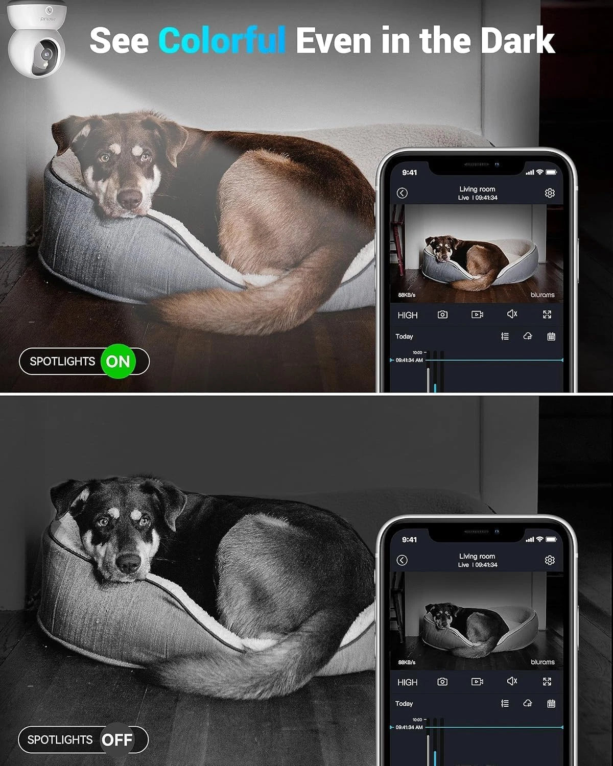 Paws & Purrz 2K Smart Pet Camera