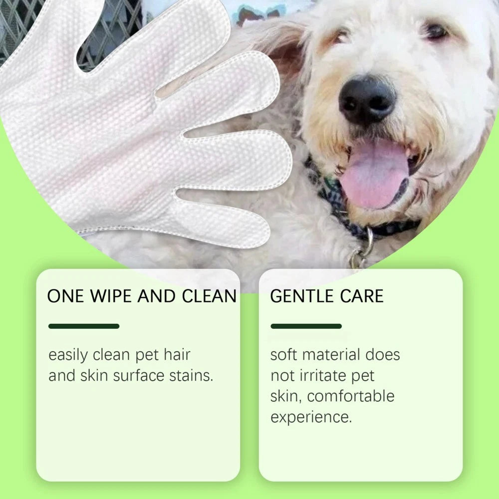 Paws & Purrz Grooming Glove Wipes