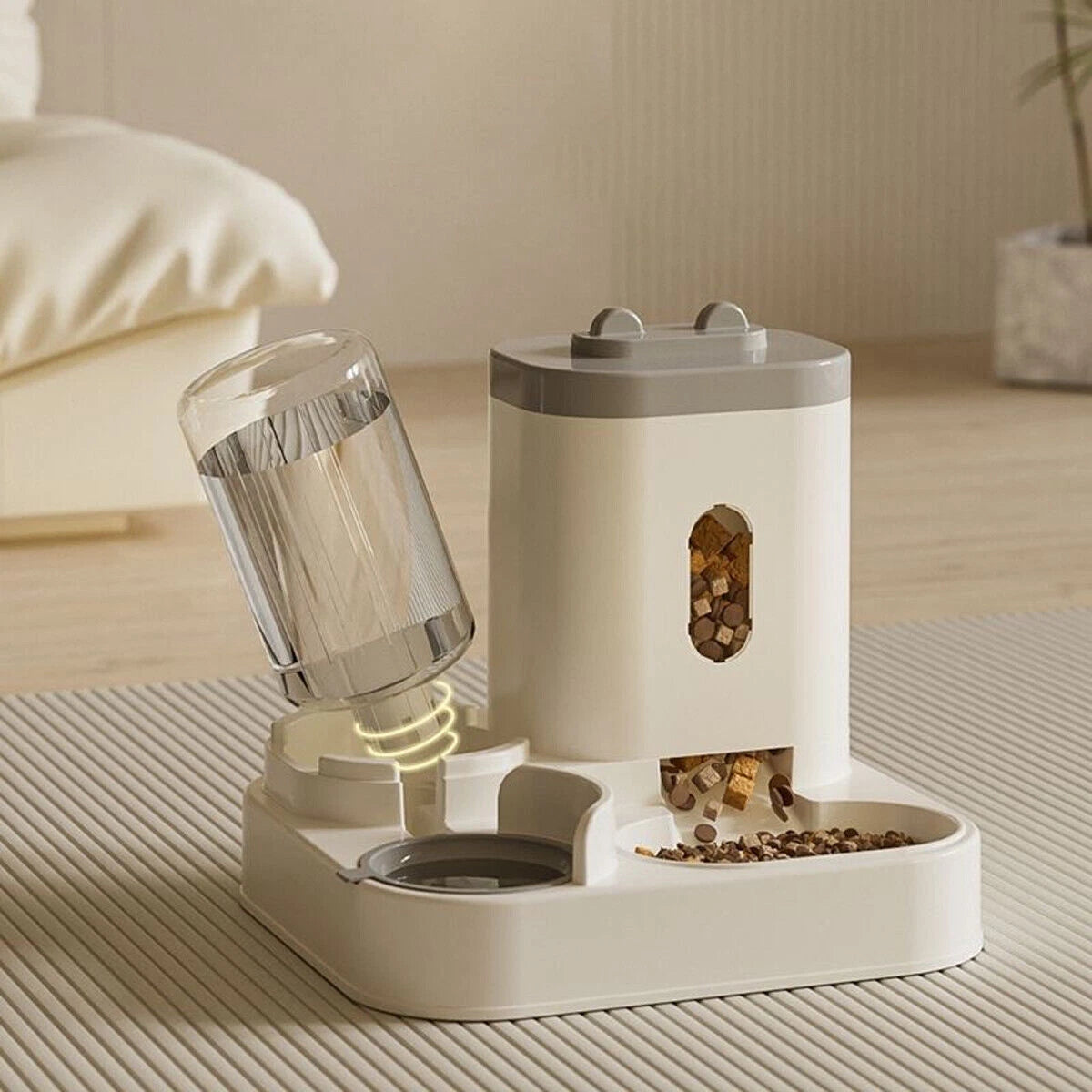 Paws & Purrz 2-in-1 Vertical Feeder & Drinker
