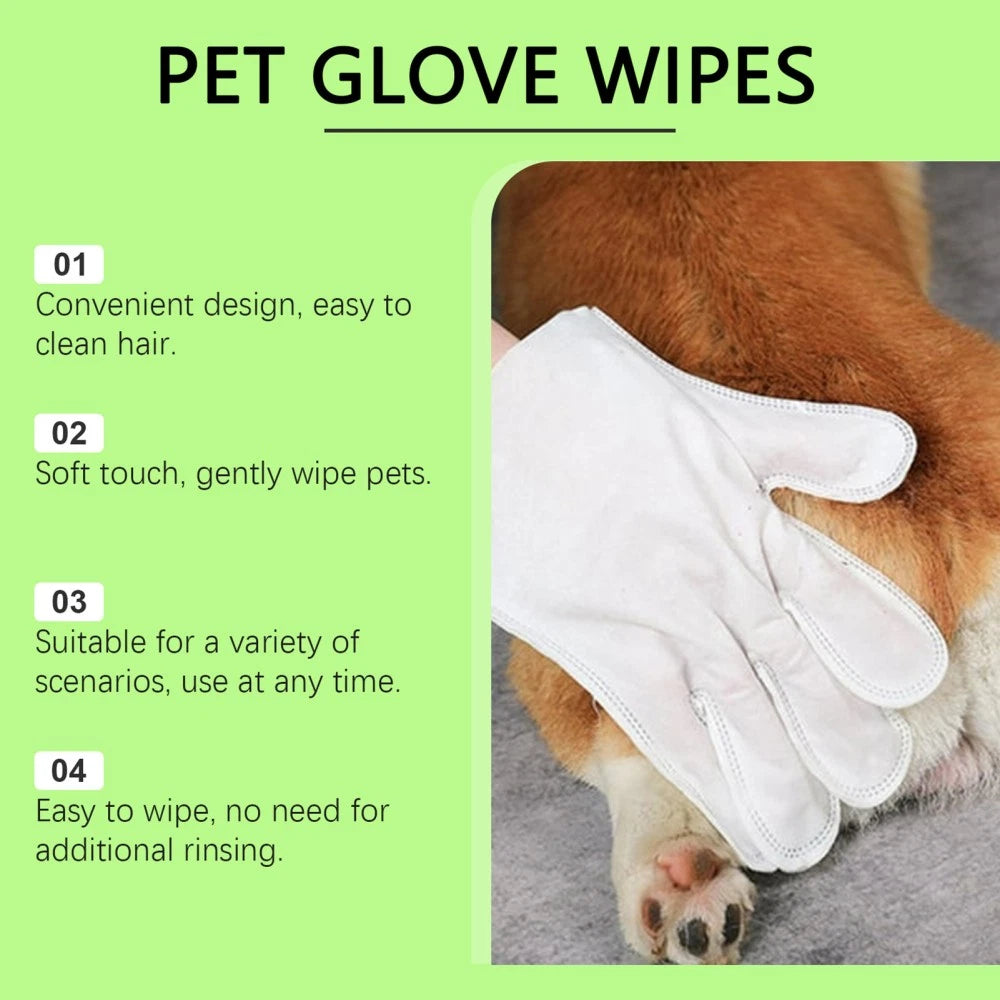 Paws & Purrz Grooming Glove Wipes