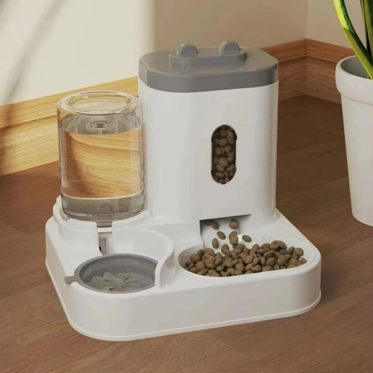 Paws & Purrz 2-in-1 Vertical Feeder & Drinker