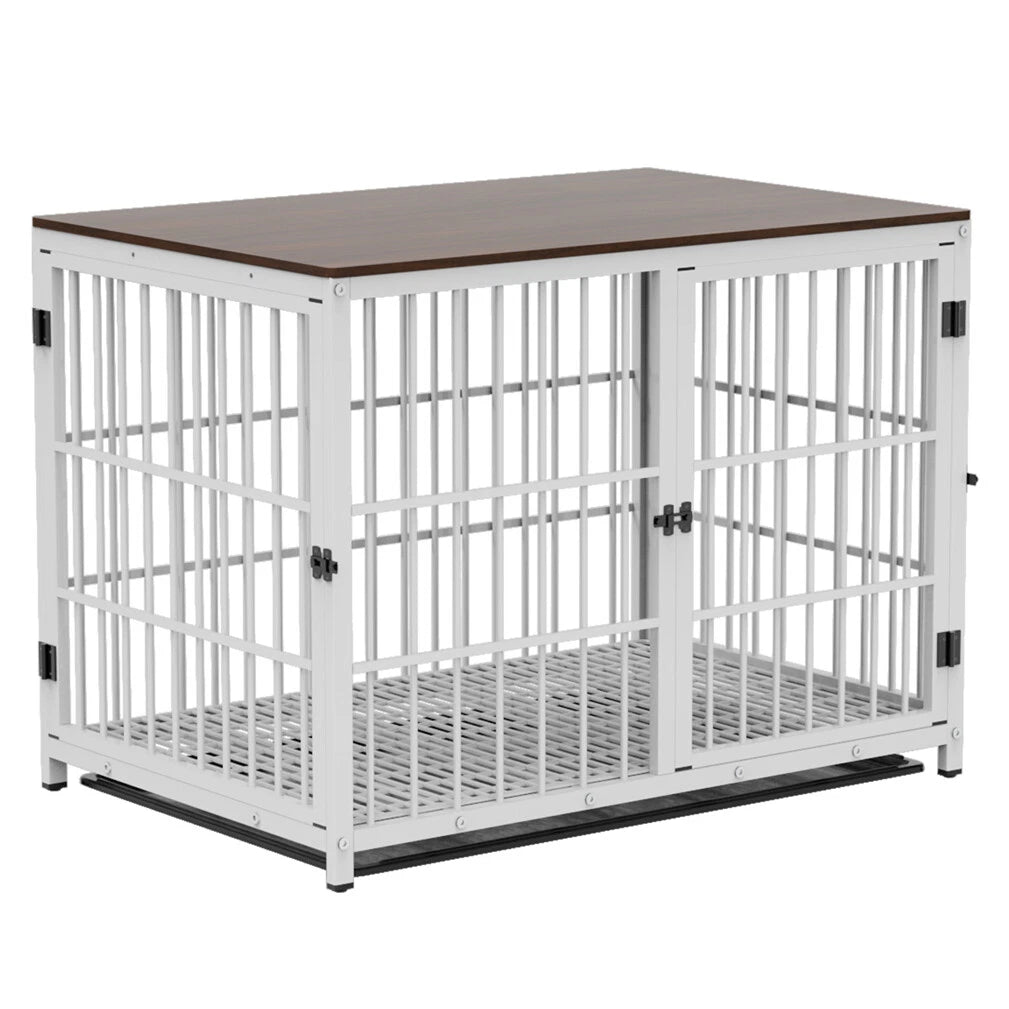Luxury Wooden Dog Kennel & Side Table