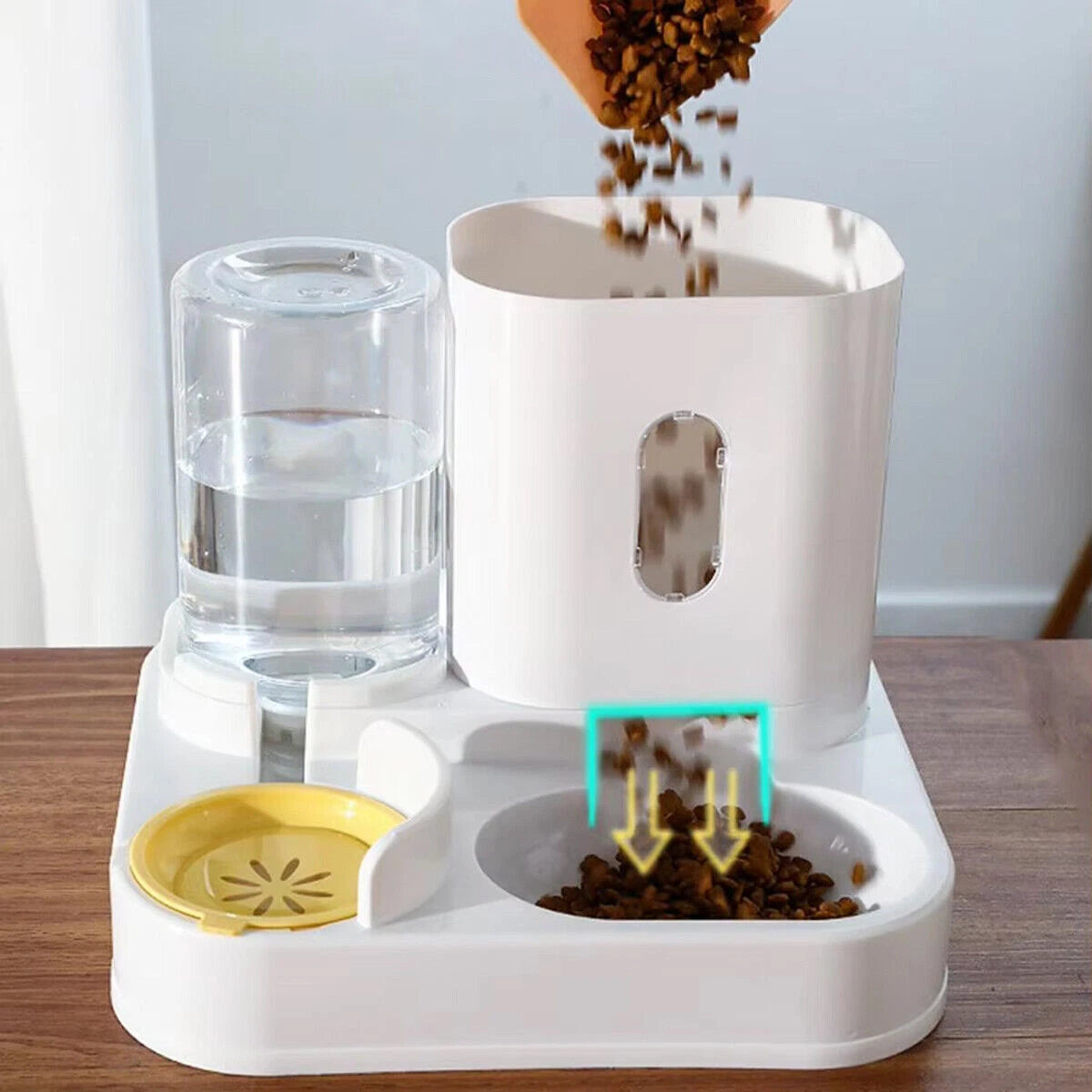 Paws & Purrz 2-in-1 Vertical Feeder & Drinker