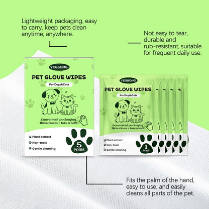 Paws & Purrz Grooming Glove Wipes