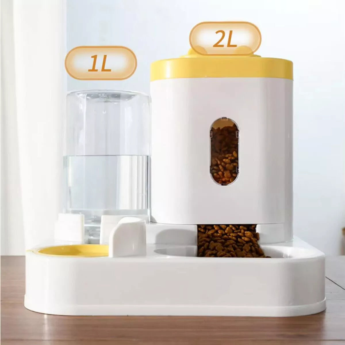 Paws & Purrz 2-in-1 Vertical Feeder & Drinker