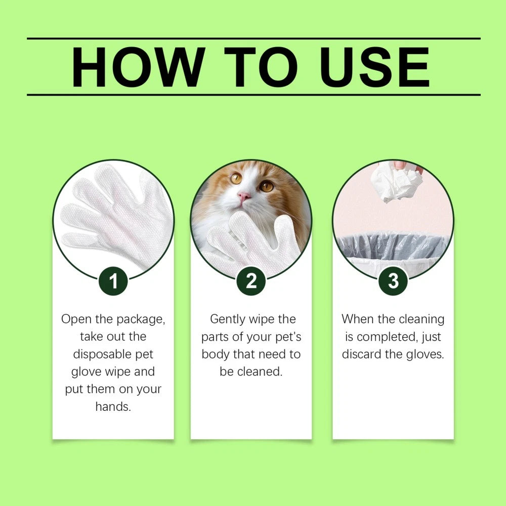 Paws & Purrz Grooming Glove Wipes