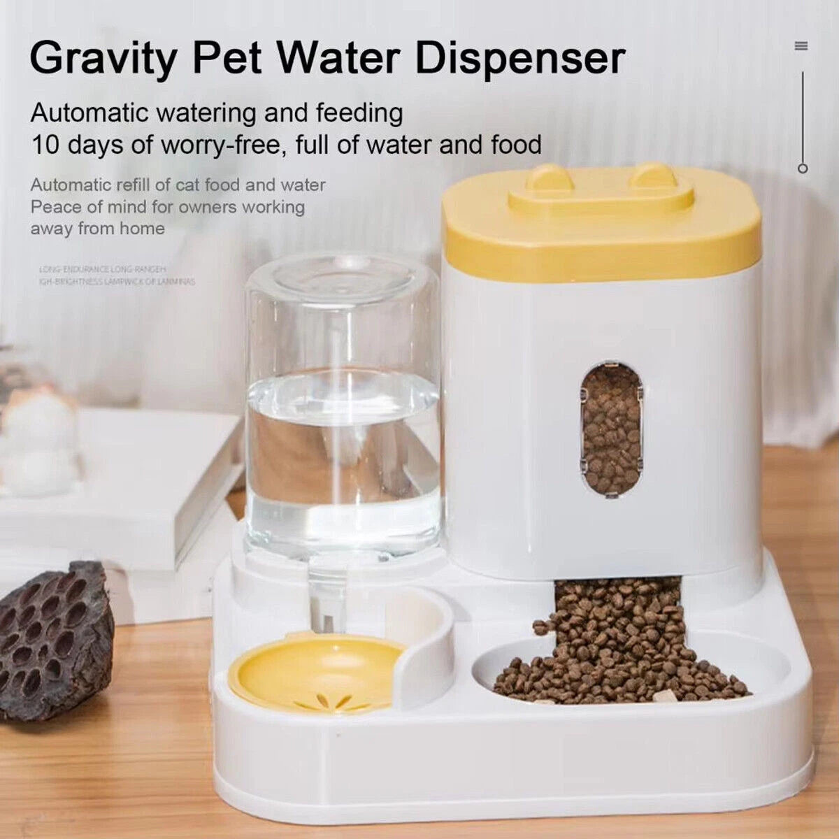 Paws & Purrz 2-in-1 Vertical Feeder & Drinker