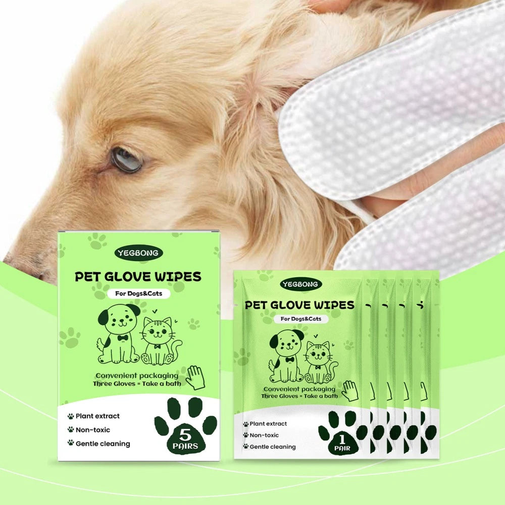 Paws & Purrz Grooming Glove Wipes