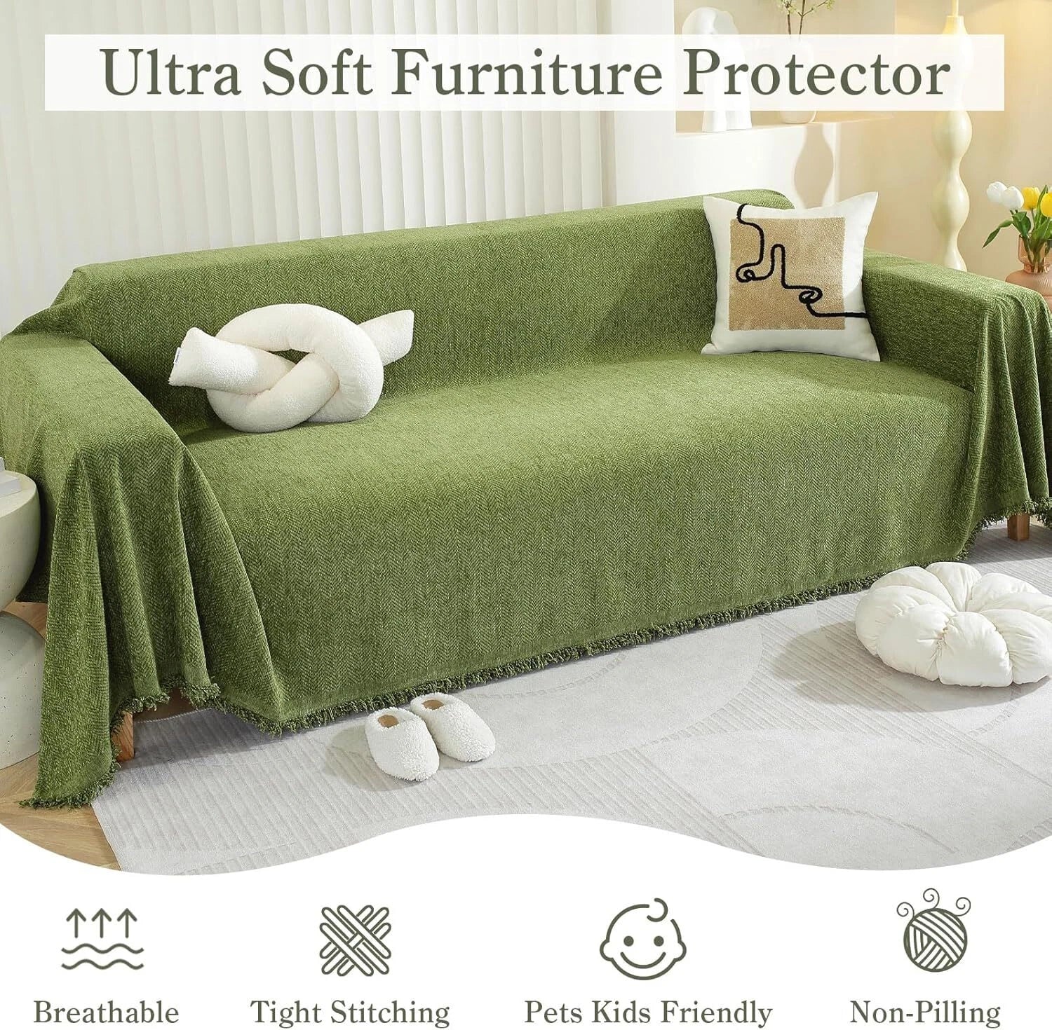 Paws & Purrz Chenille Couch Protector