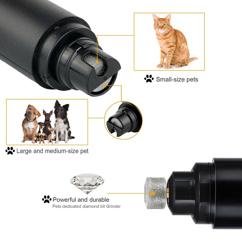 Pet paws outlet nail grinder